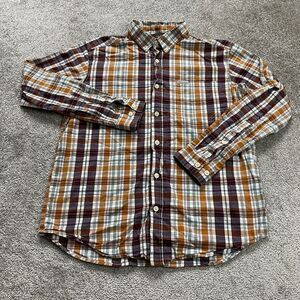 Columbia Flannel Shirt Men Large Multicolor Plaid Long Sleeve Button Down Casual